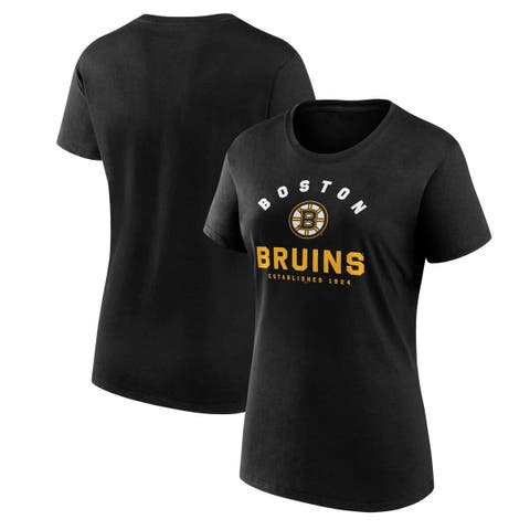 Women
s Logo Athletic Black Boston Bruins Unrivaled T-Shirt