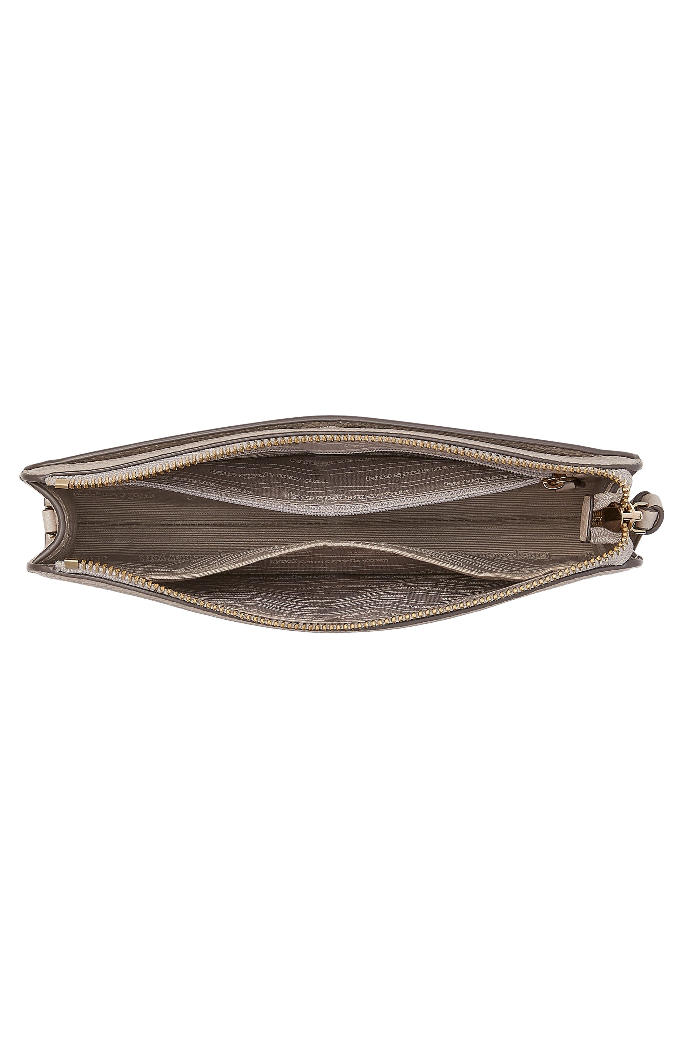 knott small leather crossbody bag, Alternate, color, WARM TAUPE.