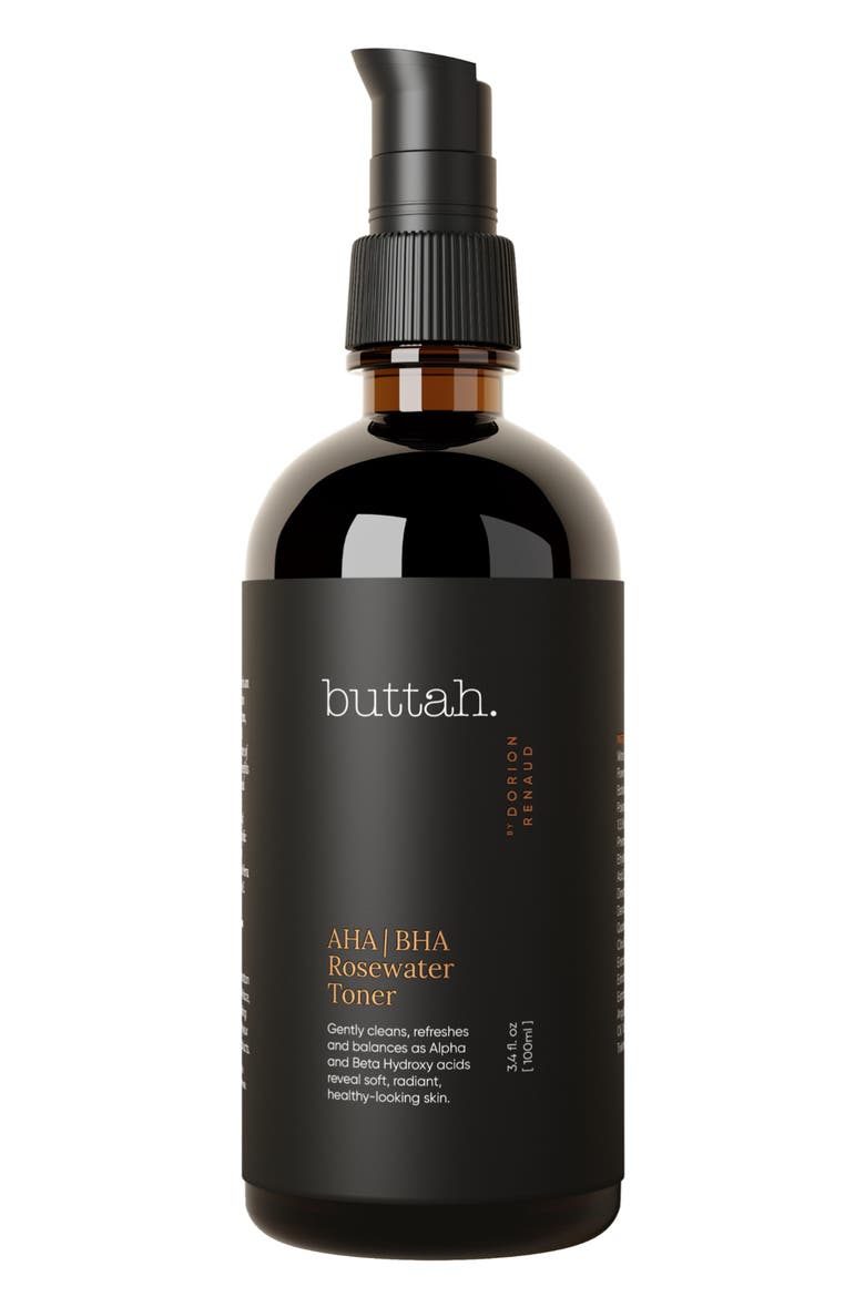 AHA/BHA Rosewater Facial Toner, Main, color, NO COLOR