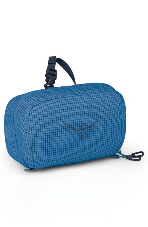 Osprey Transporter Water Resistant Toiletry Kit In Blue Flame/nocturnal Blue