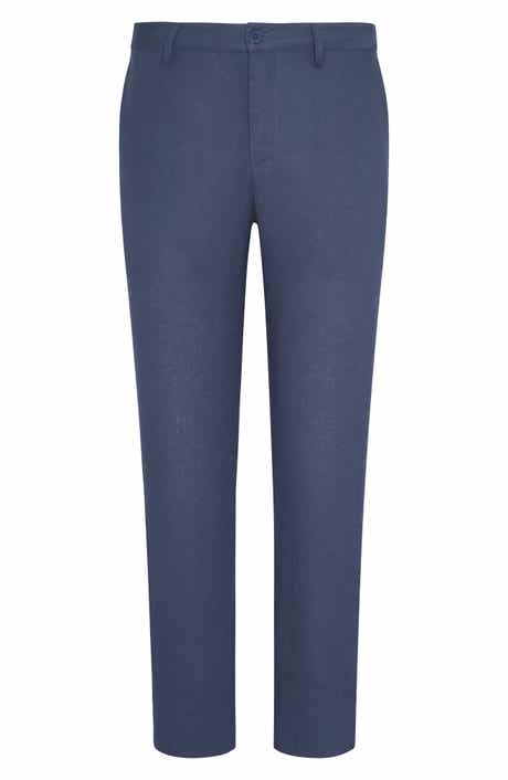 Onia Linen Blend Flat Front Pants