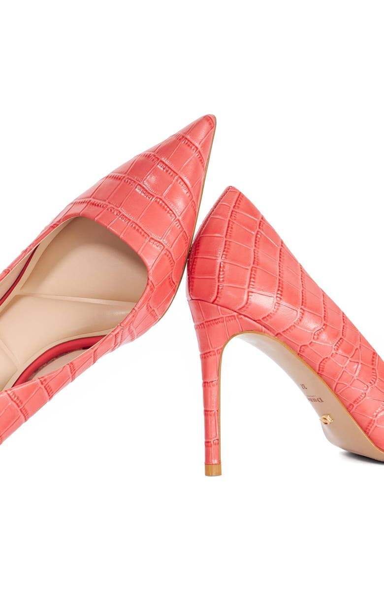 Dune London Assured Pointed Toe Pump, Alternate, color, Coral