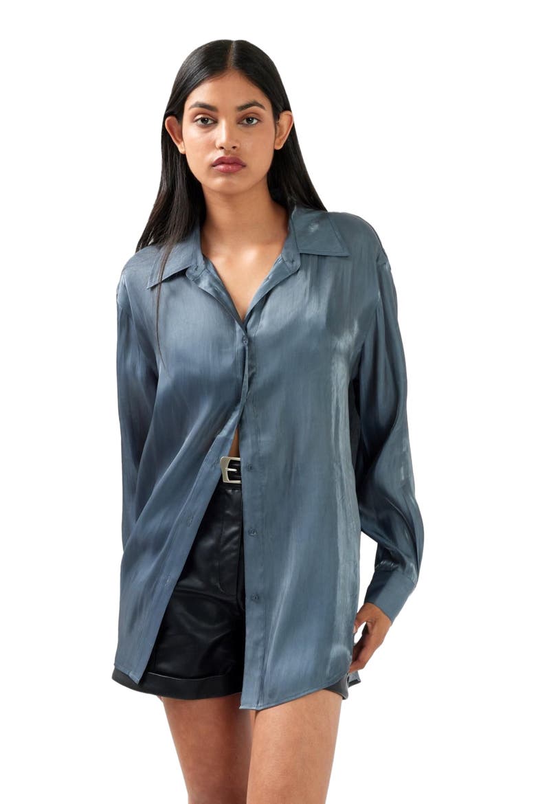 Back To You Iridescent Shirt, Main, color, Slate