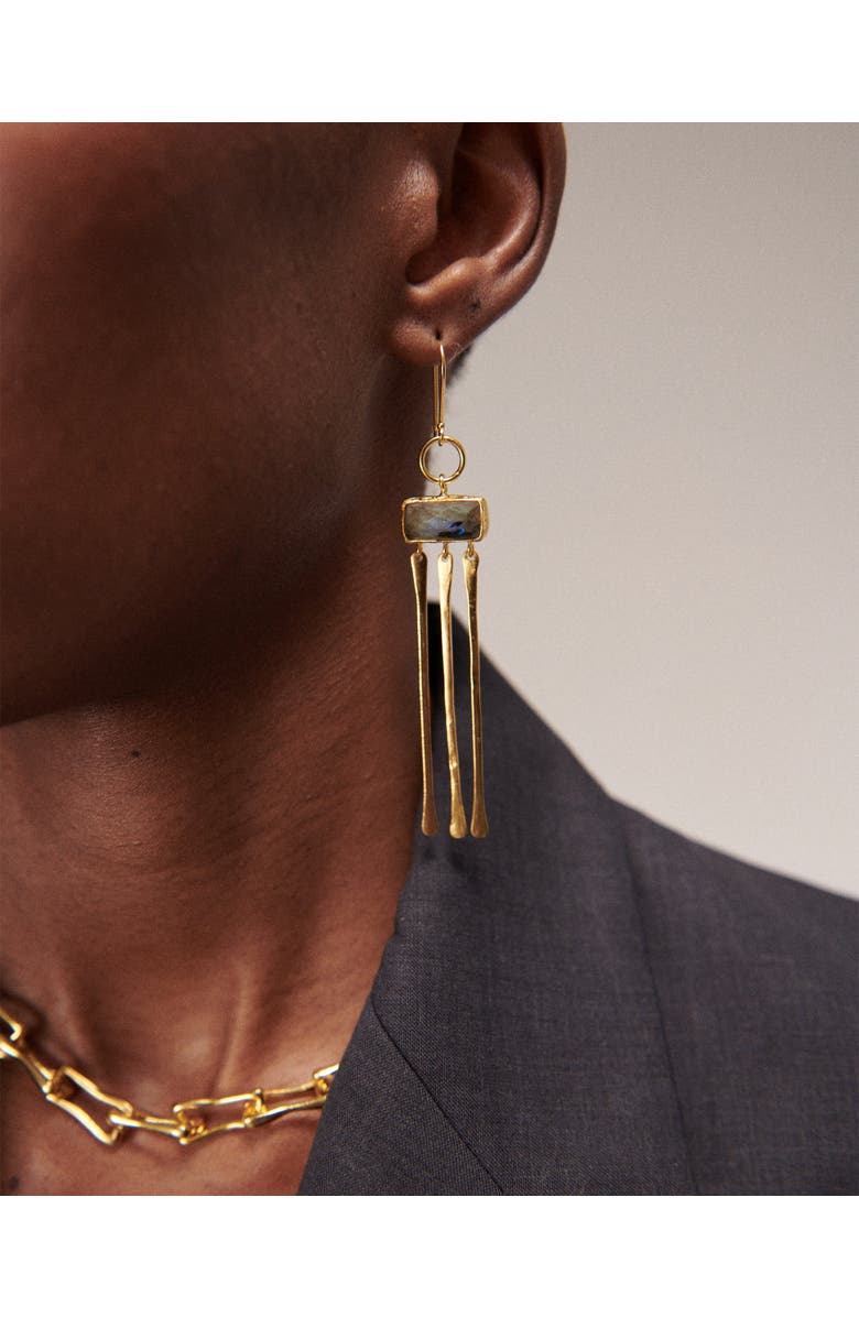 Ottoman Hands Yasmin Drop Earrings, Alternate, color, Gold