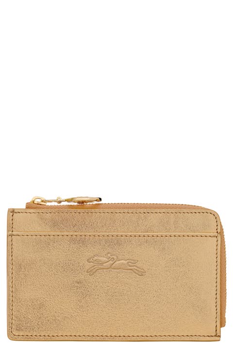 Le Pliage Xtra Gold Leather Card Case