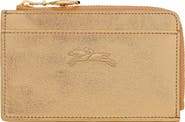Longchamp Le Pliage Xtra Gold Leather Card Case