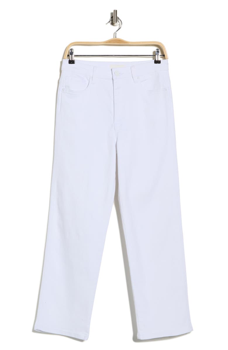 KUT from the Kloth Melissa High Waist Straight Leg Jeans, Main, color, Optic White