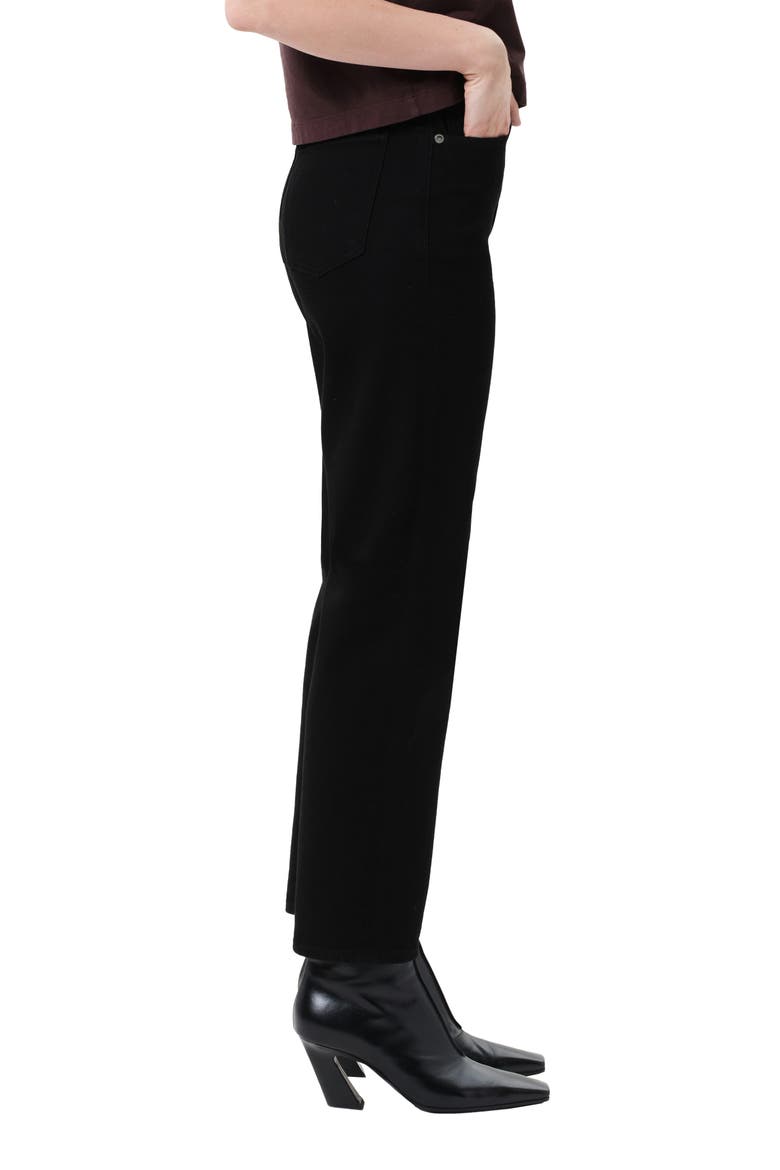 '90s Pinch High Waist Straight Leg Jeans, Alternate, color, COVER OD BLACK