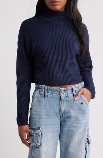 Pacsun Easy Crop Turtleneck Sweater