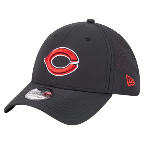 Men's New Era  Black Cincinnati Reds Night 39THIRTY Flex Hat