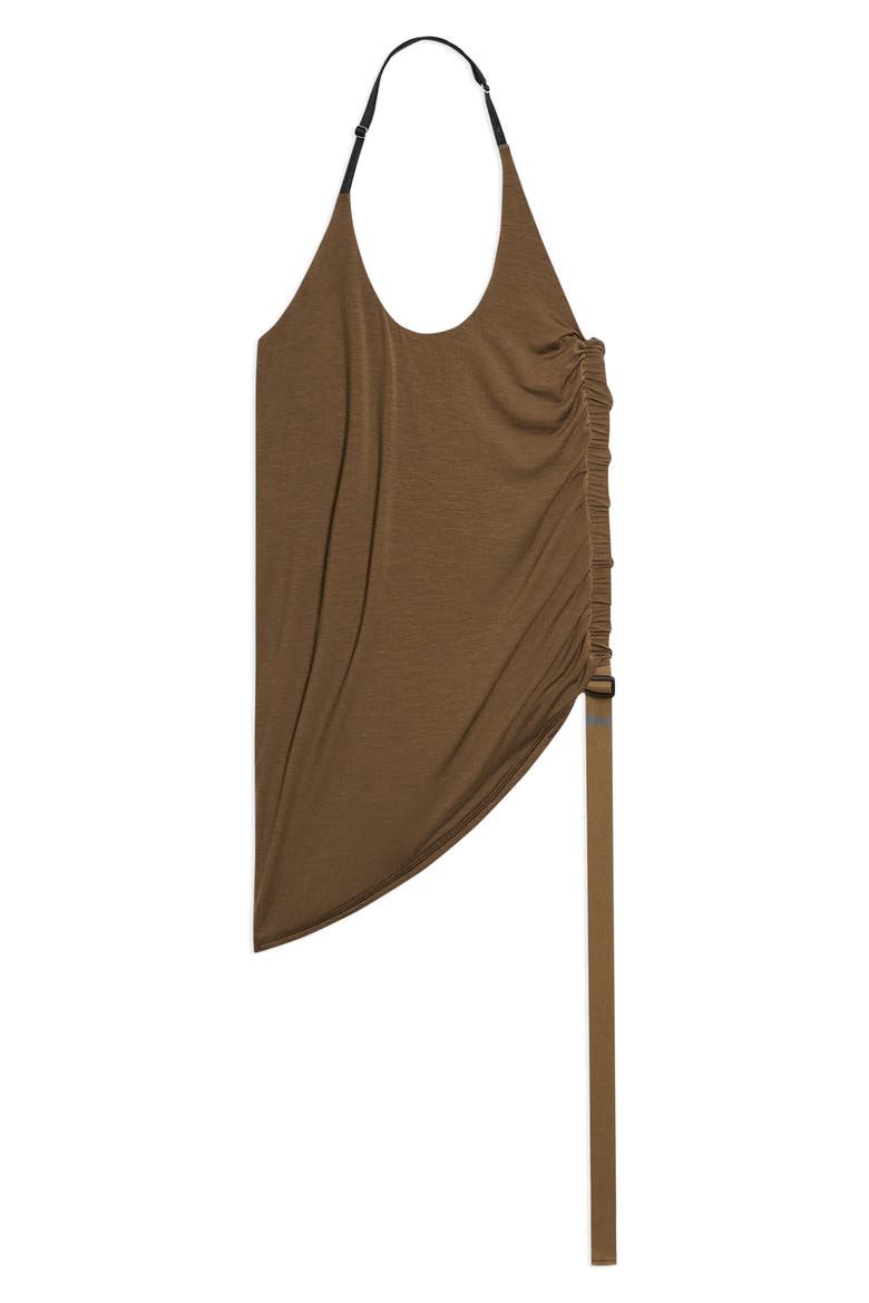 Harness Detail Knit Halter Top, Alternate, color, COCOA