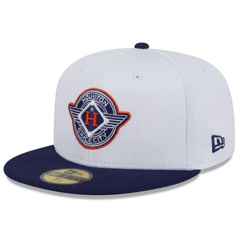 Men's New Era  White/Navy Houston Astros 2025 City Connect Batting Practice 59FIFTY Fitted Hat