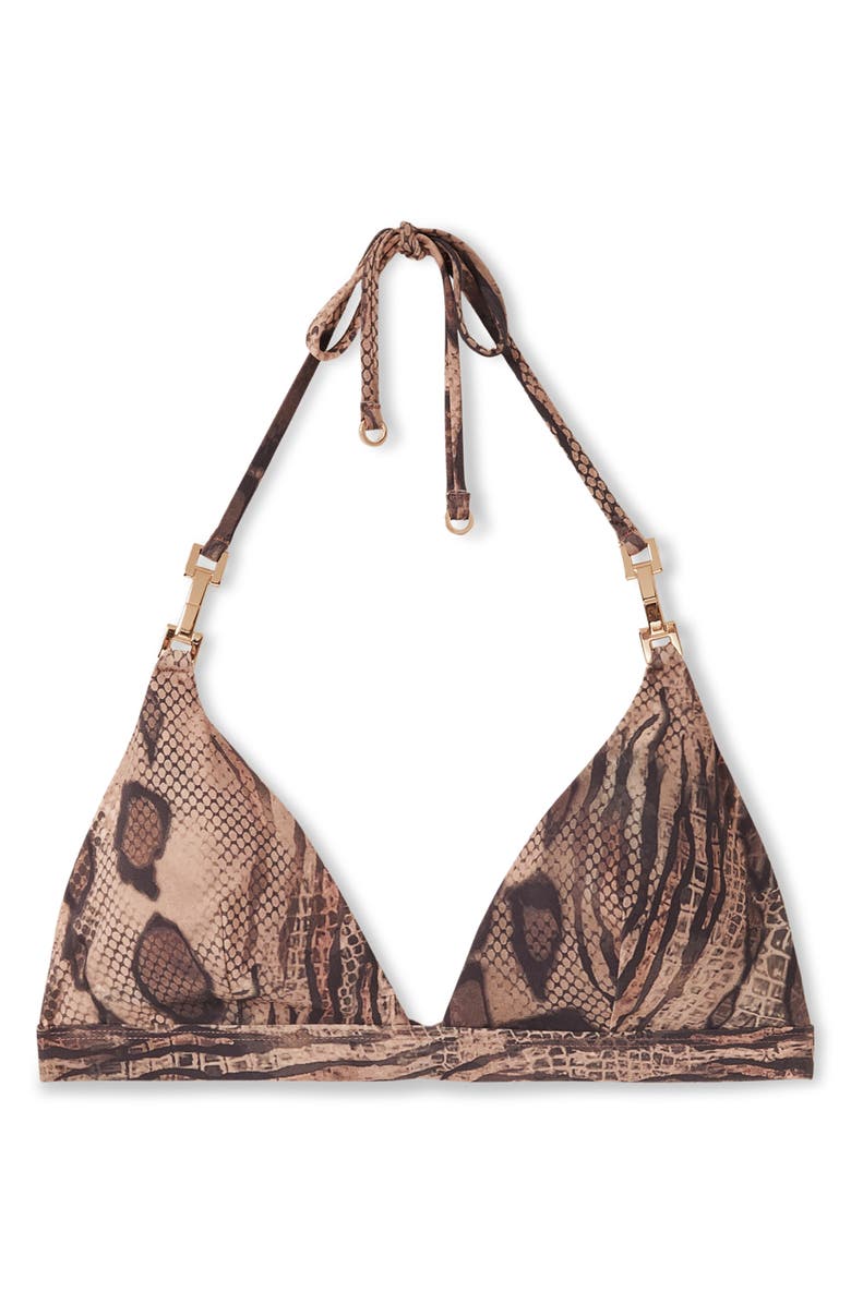 Reiss Riah Triangle Bikini Top, Alternate, color, 