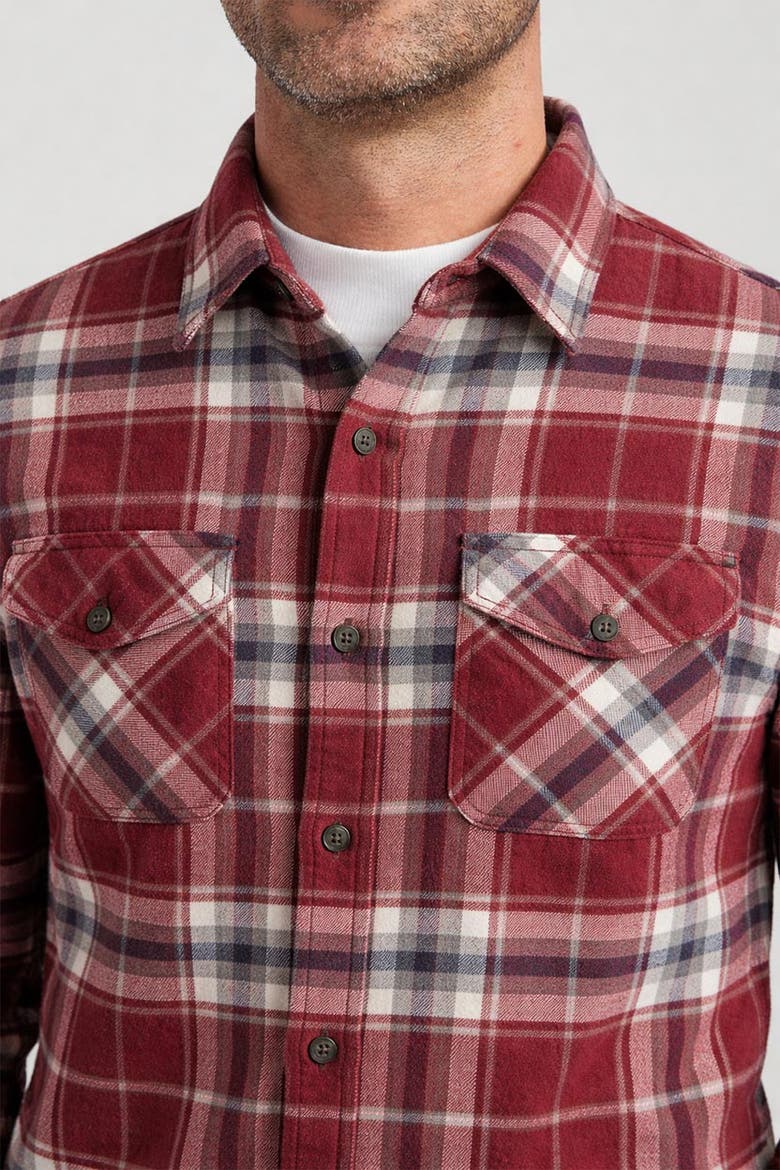 Micro Bonded Plaid Fleece Jacket, Alternate, color, Red