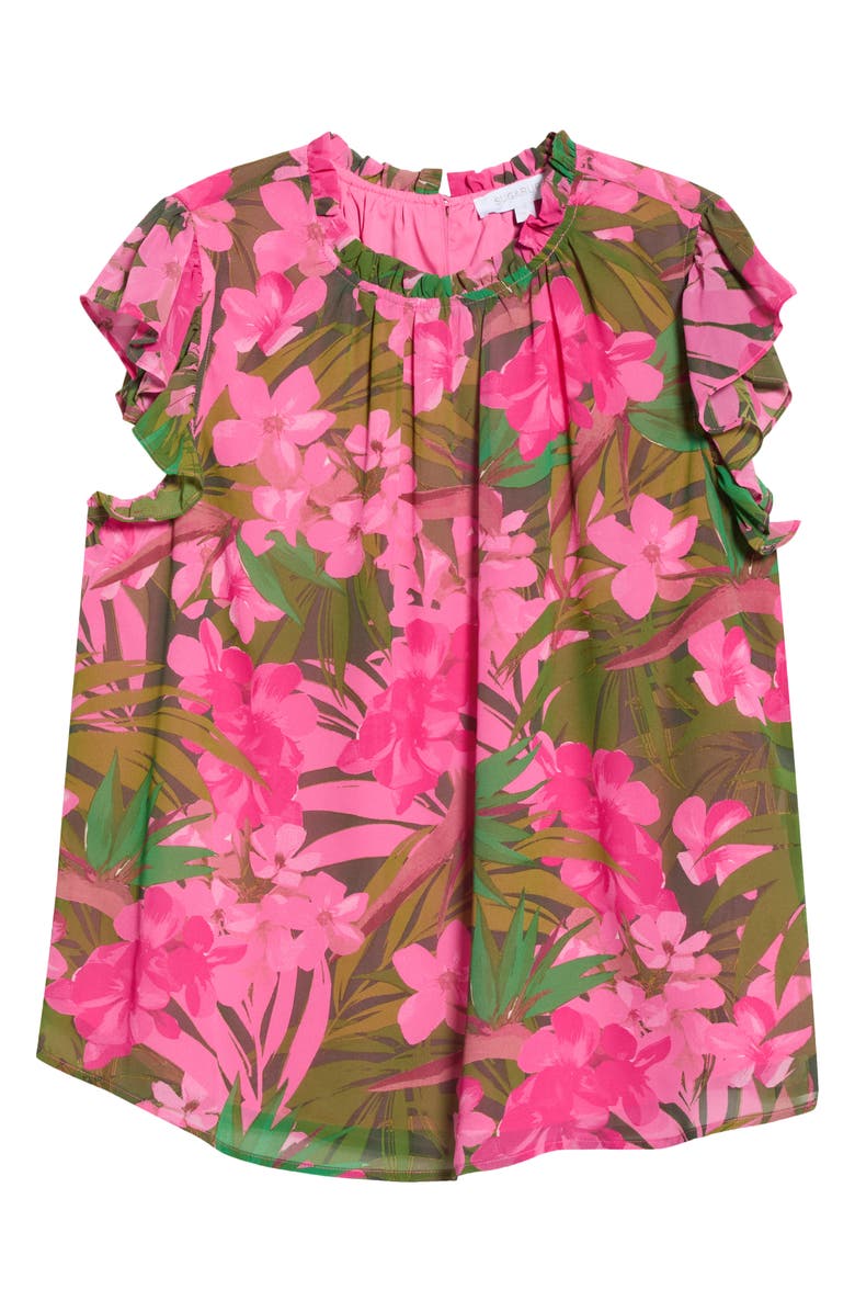 SUGARLIPS Dandi Floral Veda Cap Sleeve Top, Alternate, color,