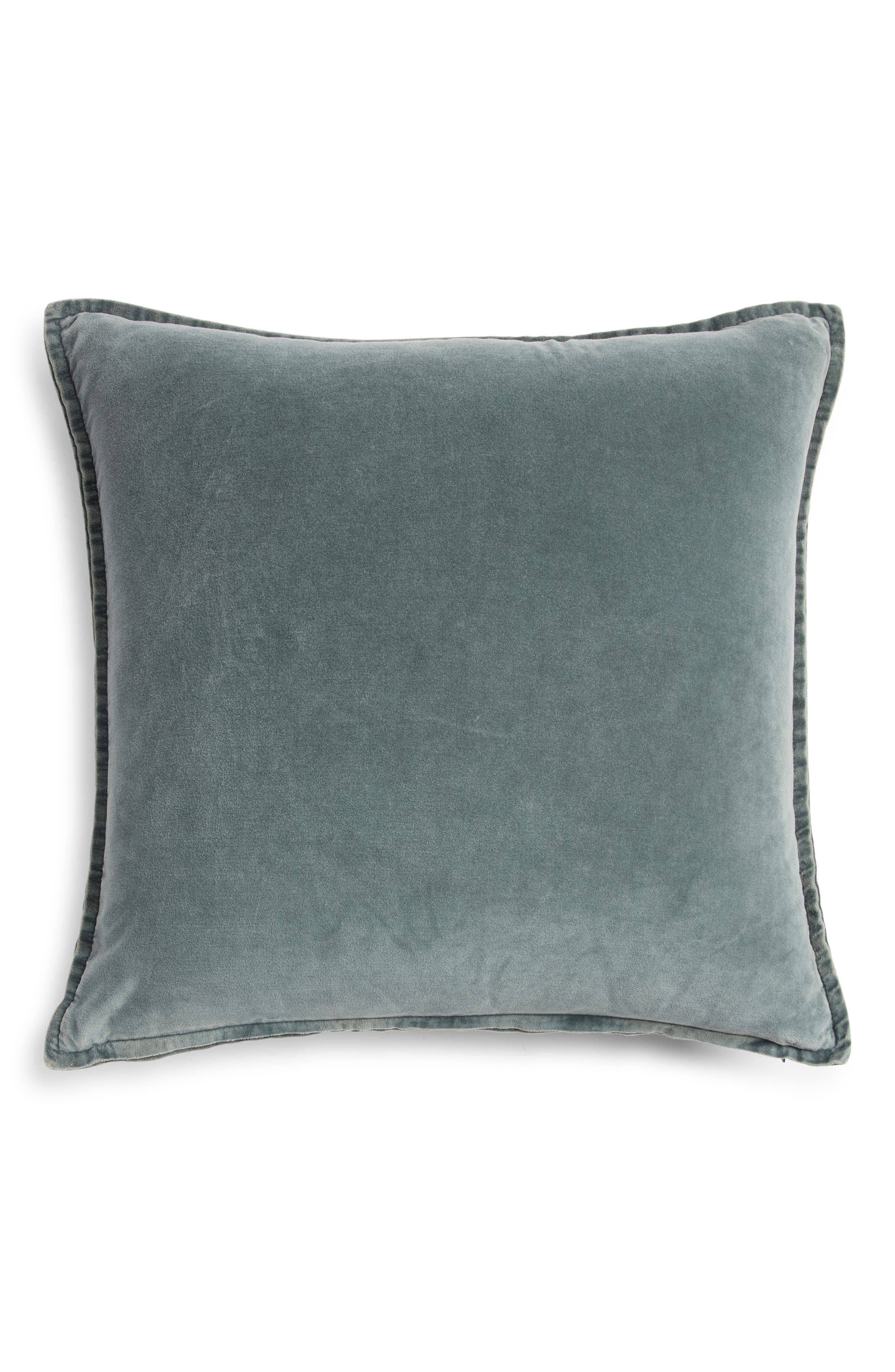 Nordstrom Velveteen Accent Pillow - Green Balsam