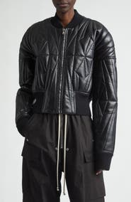 Moncler x Rick Owens Geocamo Leather Bomber Jacket