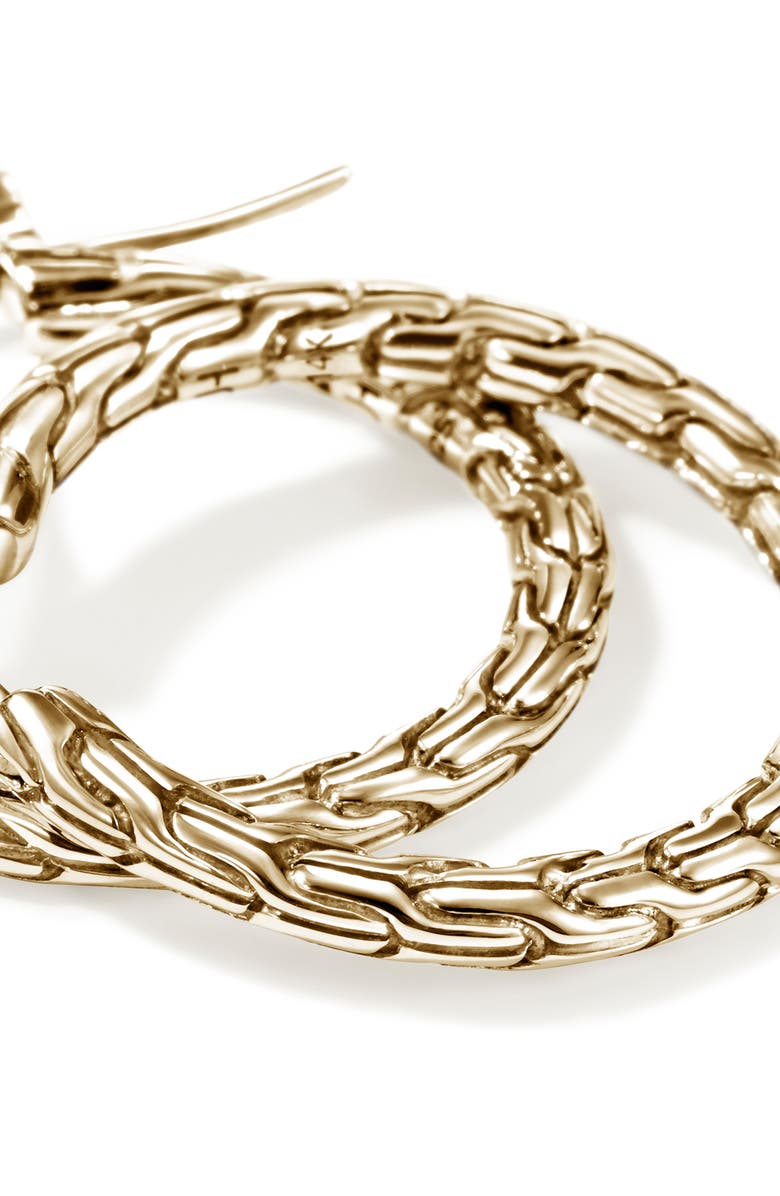 John Hardy JH Essential Hoop Earrings, Alternate, color, Gold