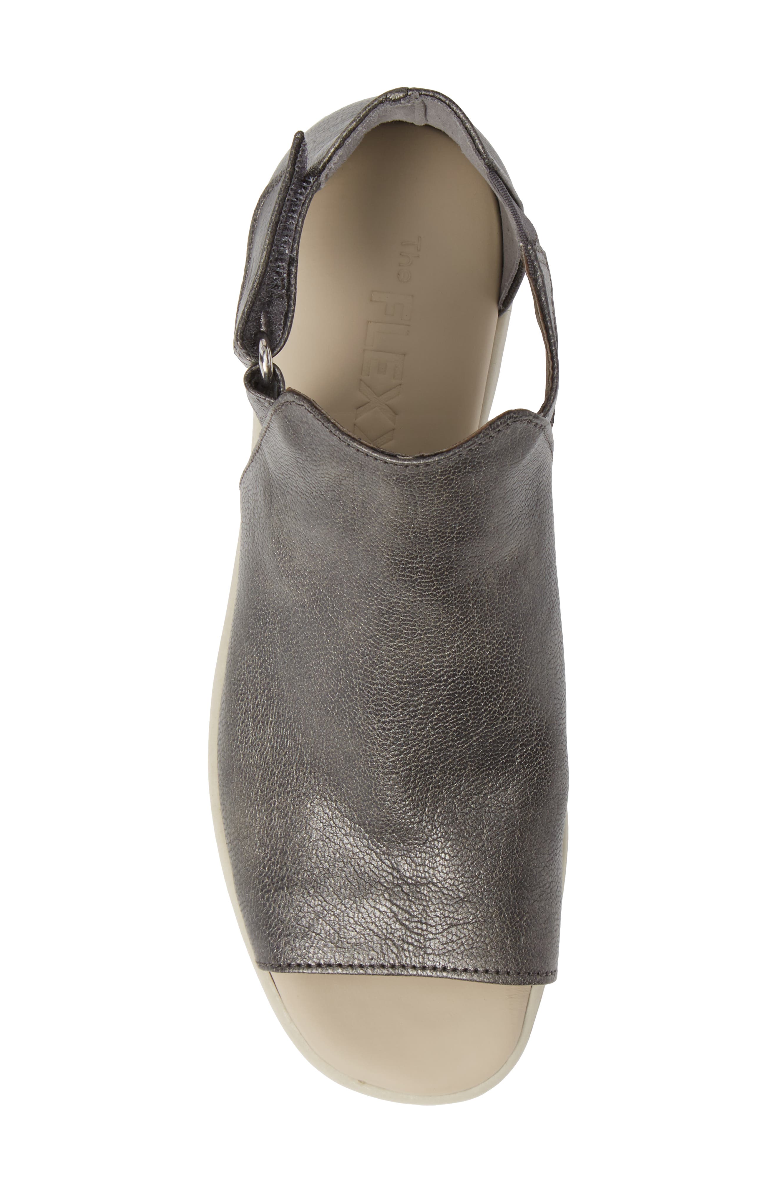 Front Row Sandal, Alternate, color, GREY LEATHER