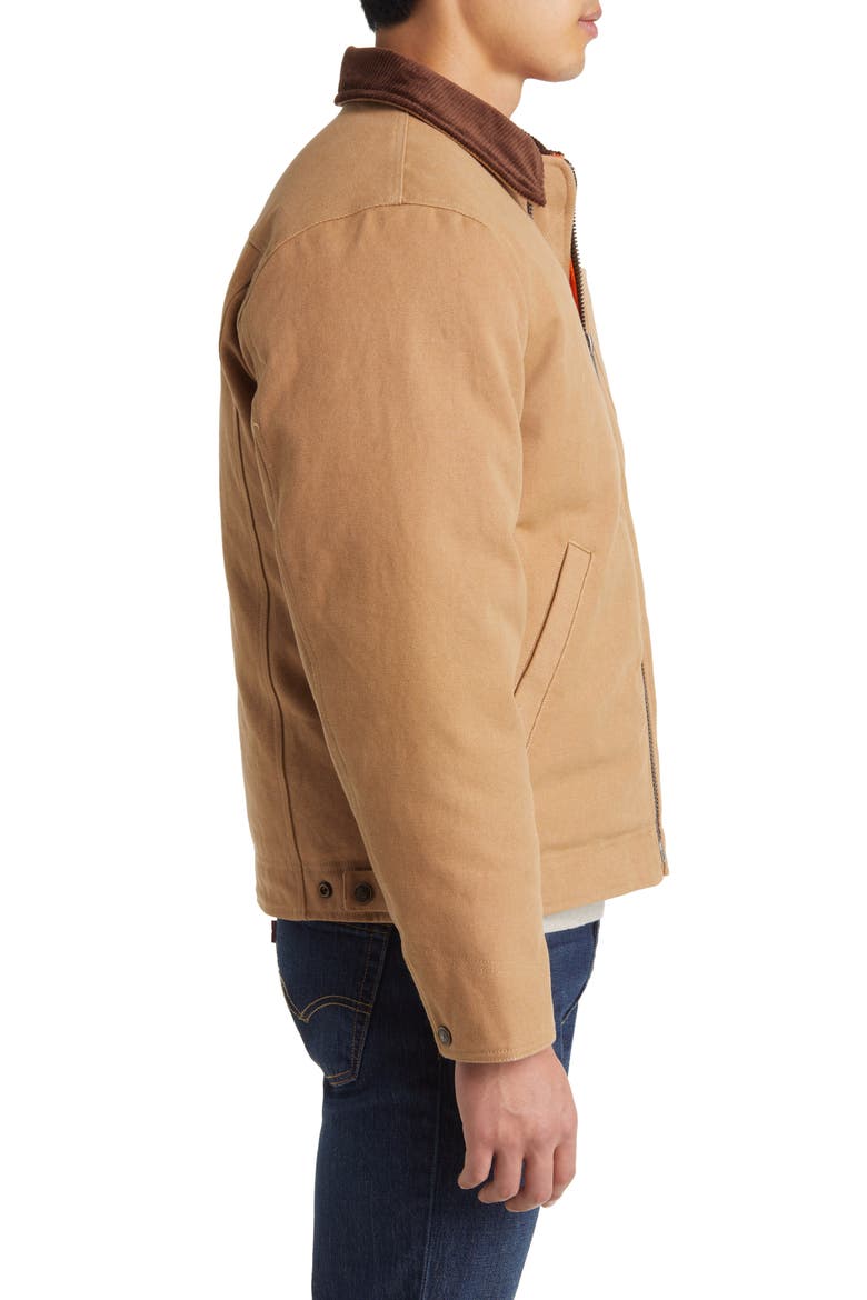 Union Cotton Canvas Down Work Jacket, Alternate, color, KHAKI