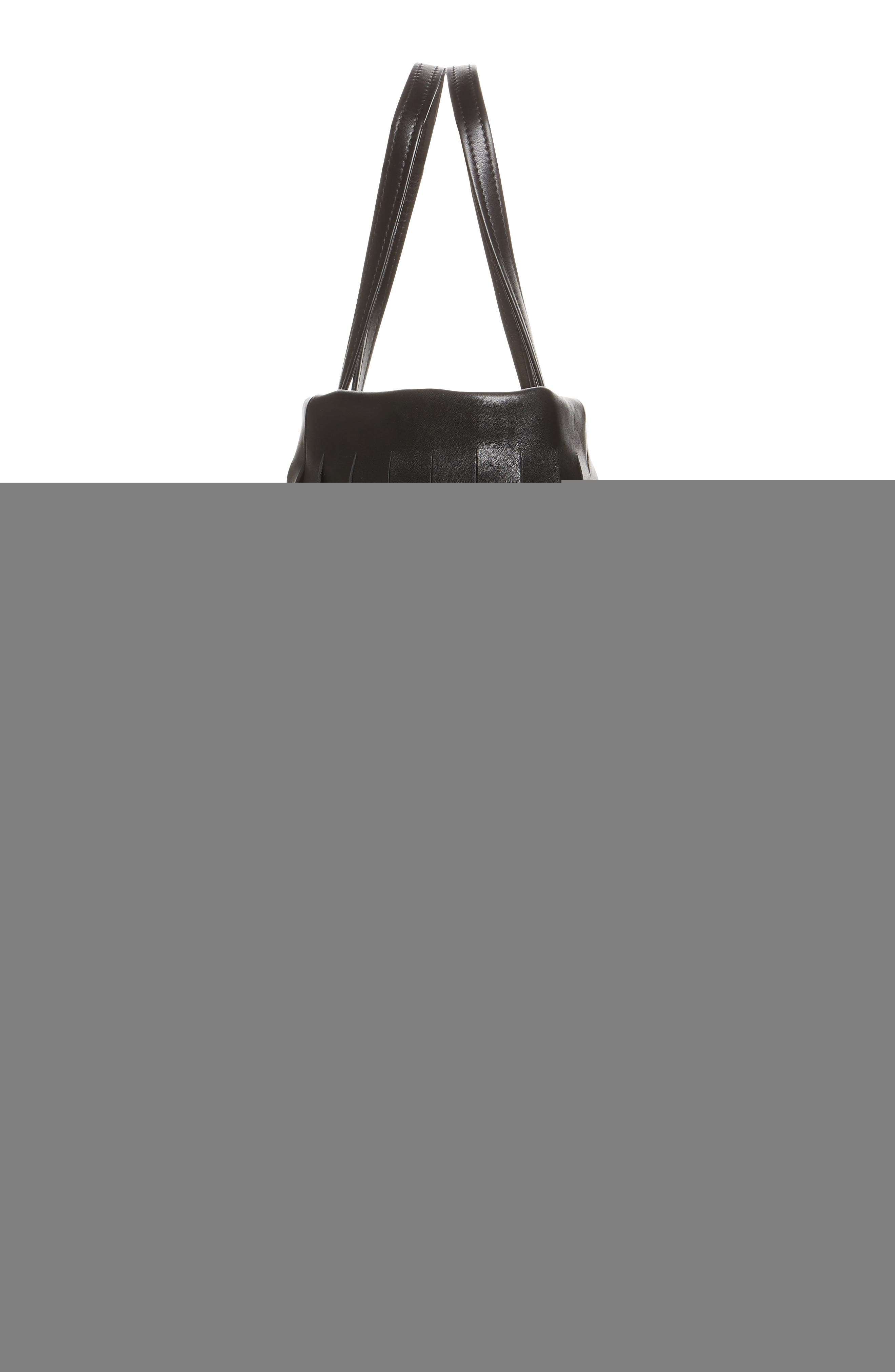 Balenciaga Small Laundry Cabas Fringe Calfskin Tote, Alternate, color, 