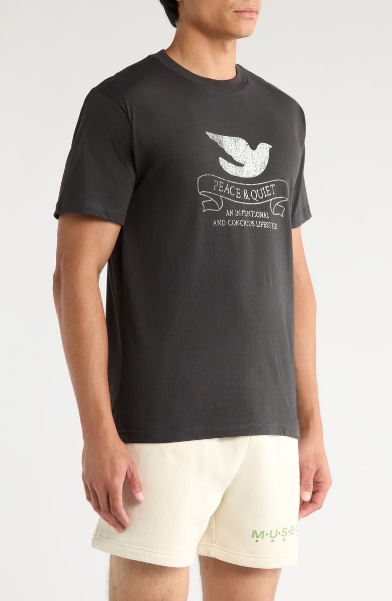 Museum of Peace & Quiet Conscious Lifestyle Graphic T-Shirt, Alternate, color, Black