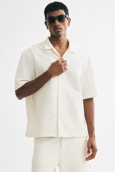 Relaxed-fit Waffled Resort Shirt