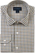 Scott Barber Regular Fit Gingham Cotton Twill Button-Up Shirt