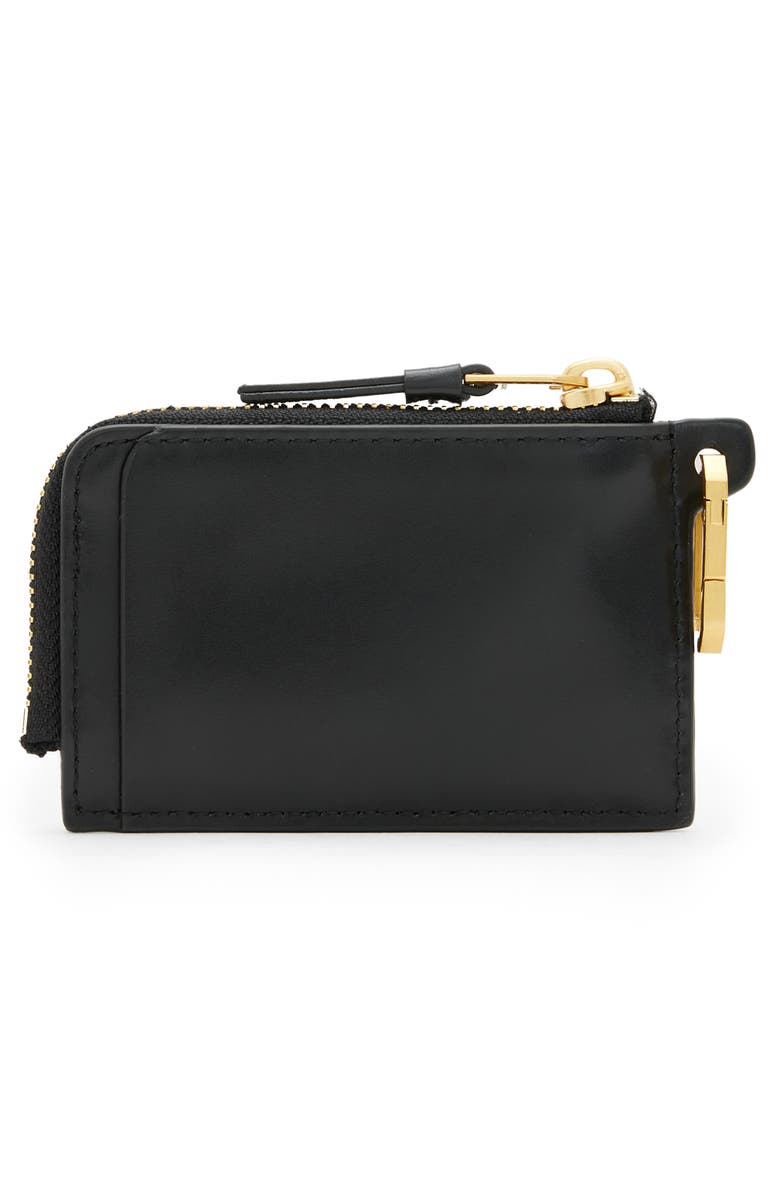 AllSaints Remy Leather Wallet, Alternate, color, Black