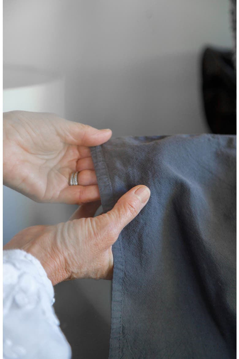 Mateo Crinkled Cotton Sheet Set, Alternate, color, MIDNIGHT
