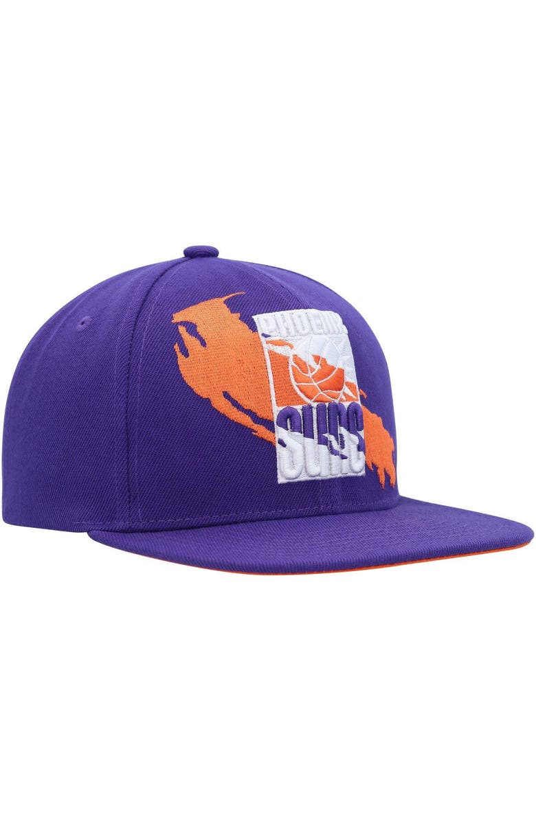 Mitchell & Ness Men's Mitchell & Ness Purple Phoenix Suns Paint By Numbers Snapback Hat, Alternate, color, 