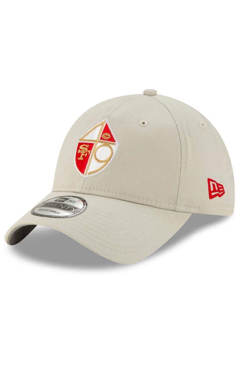 New Era Men's New Era Khaki San Francisco 49ers Historic Playmaker 9TWENTY Adjustable Hat, Main, color, 