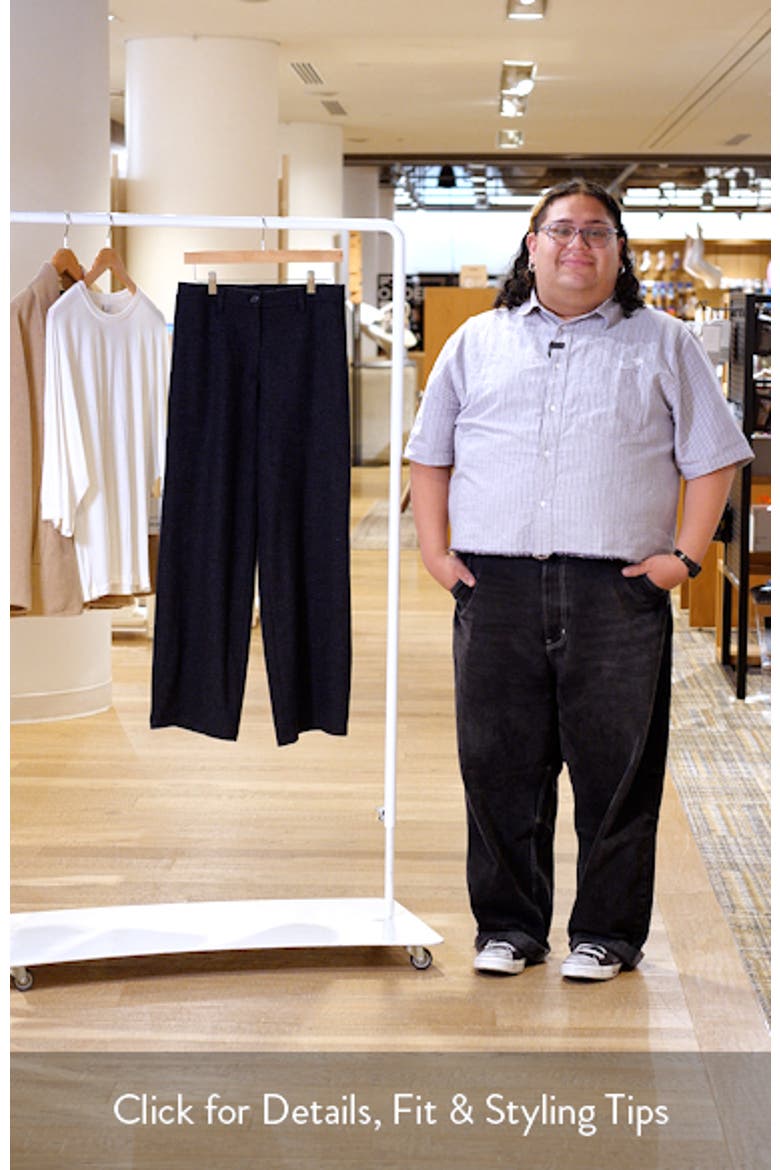 Wide Leg Virgin Wool Pants video