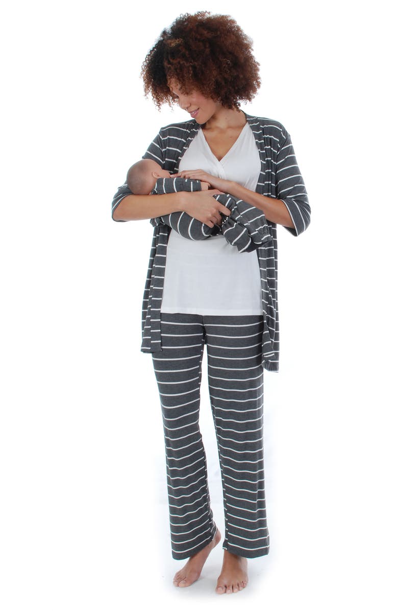 Everly Grey Analise During & After 5-Piece Maternity/Nursing Sleep Set, Alternate, color,