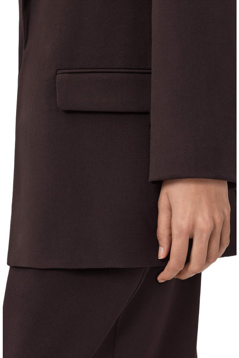 Aleida Long Blazer, Alternate, color, OXBLOOD RED