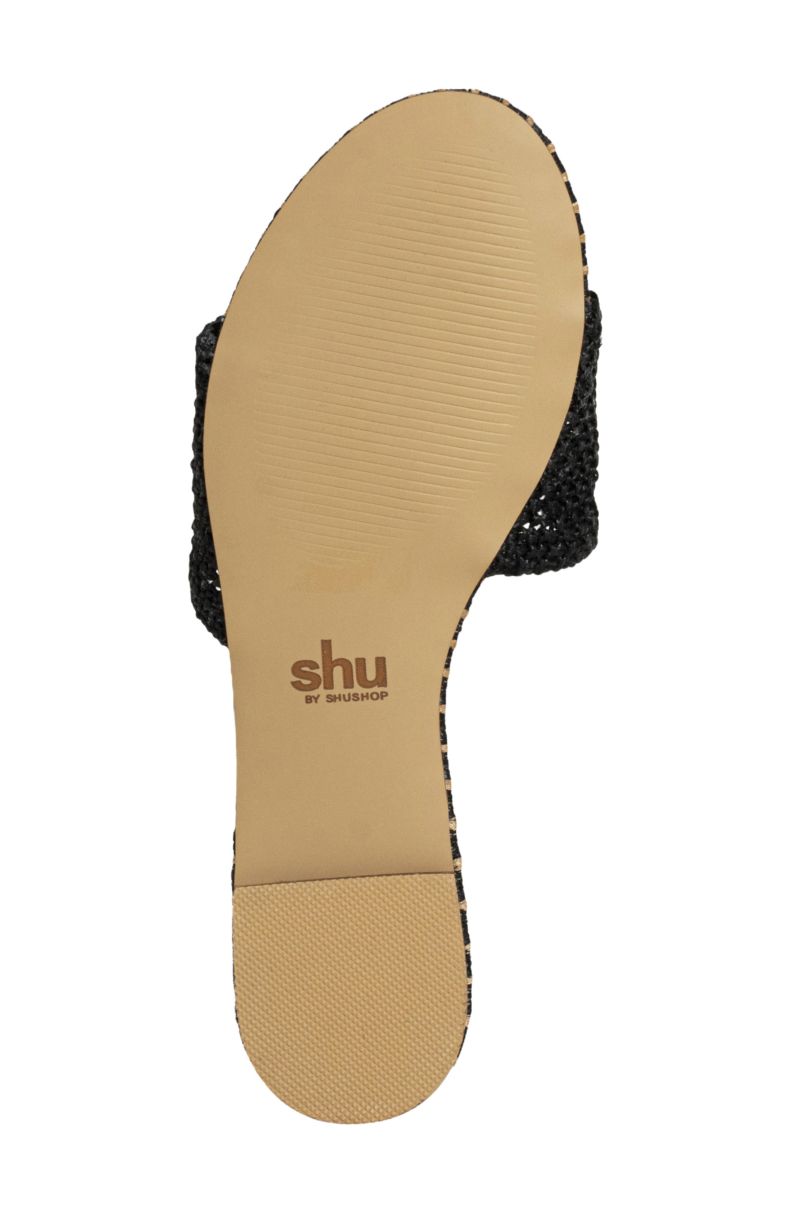 SHUSHOP Dixie Slide Sandal, Alternate, color, Black
