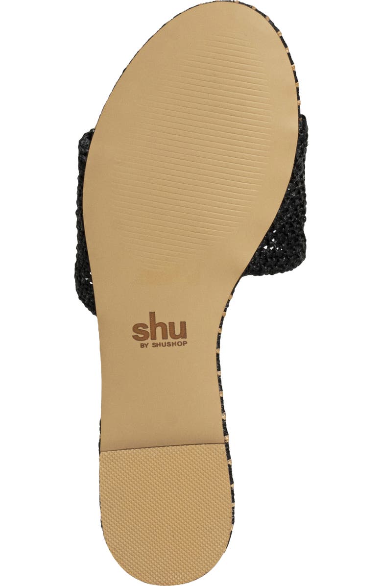 SHUSHOP Dixie Slide Sandal, Alternate, color, Black
