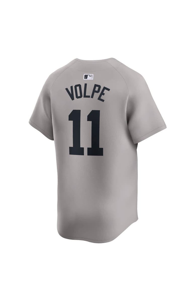 Nike Men's Nike Anthony Volpe Gray New York Yankees Away Limited Player Jersey, Alternate, color, Gray