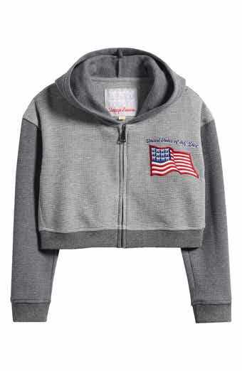 Vintage Havana Kids' Self Love Zip-Up Crop Hoodie