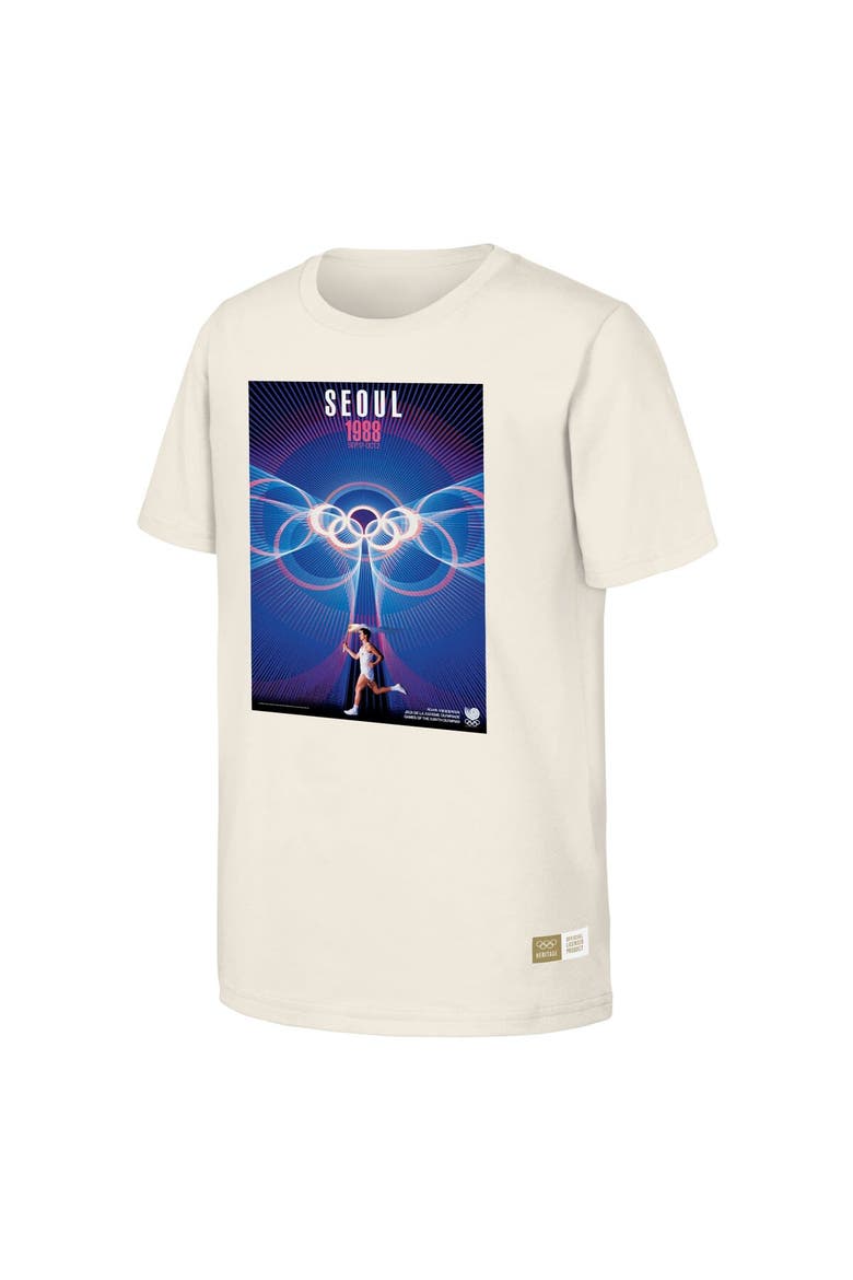 Men's  Natural 1988 Seoul Games Olympic Heritage T-Shirt, Alternate, color, Natural