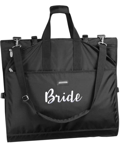 Wallybags 66" Premium Tri-fold Carry On Destination Wedding Gown Travel Bag With Multiple Pockets An