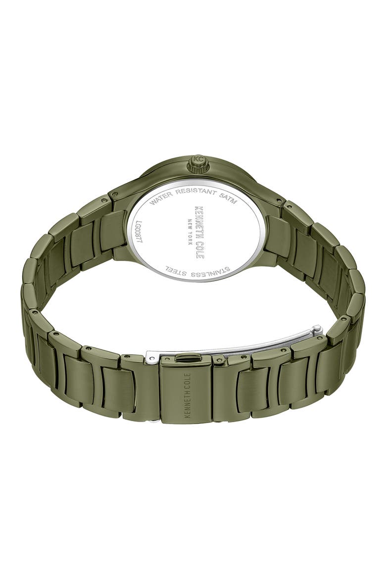 Green Mother-of-Pearl Dial Bracelet Watch, 34mm, Alternate, color, GREEN