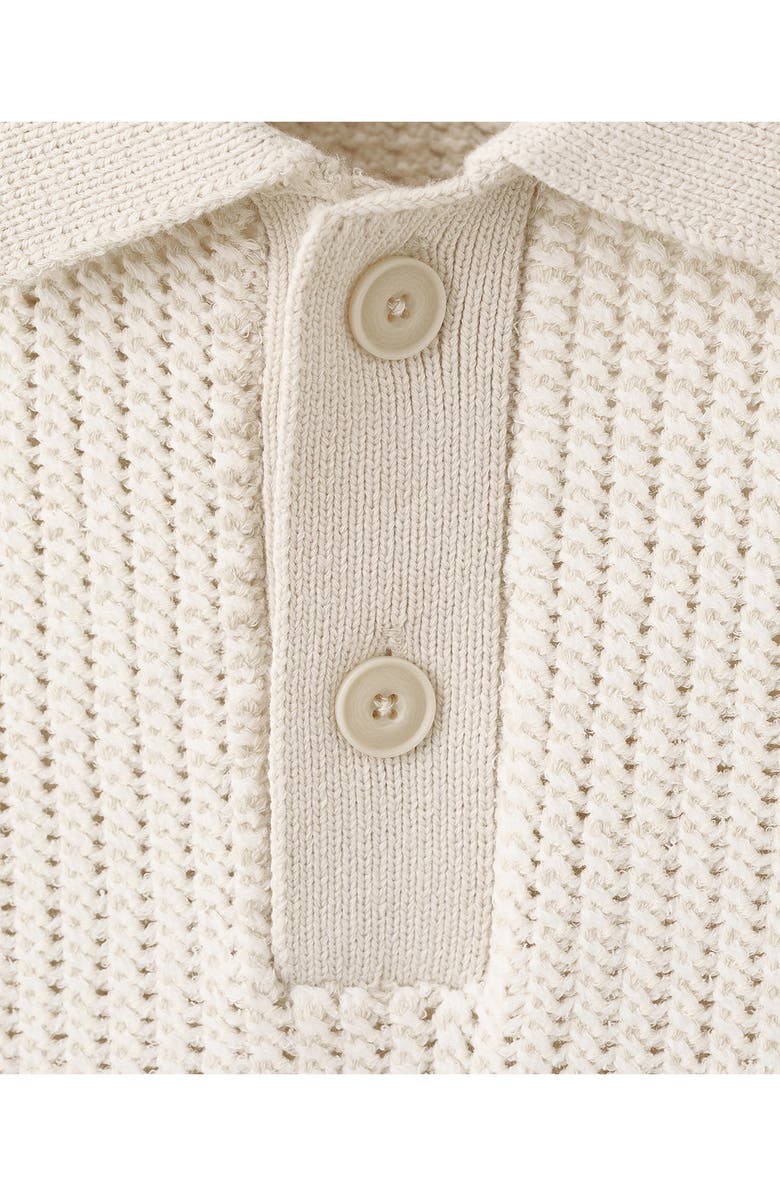 MANGO Textured Knit Polo, Alternate, color, 