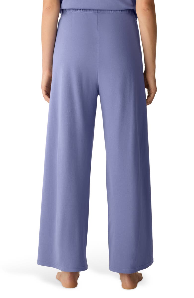 Eileen Fisher Organic Cotton Wide Leg Lounge Pants, Alternate, color, Periwinkle