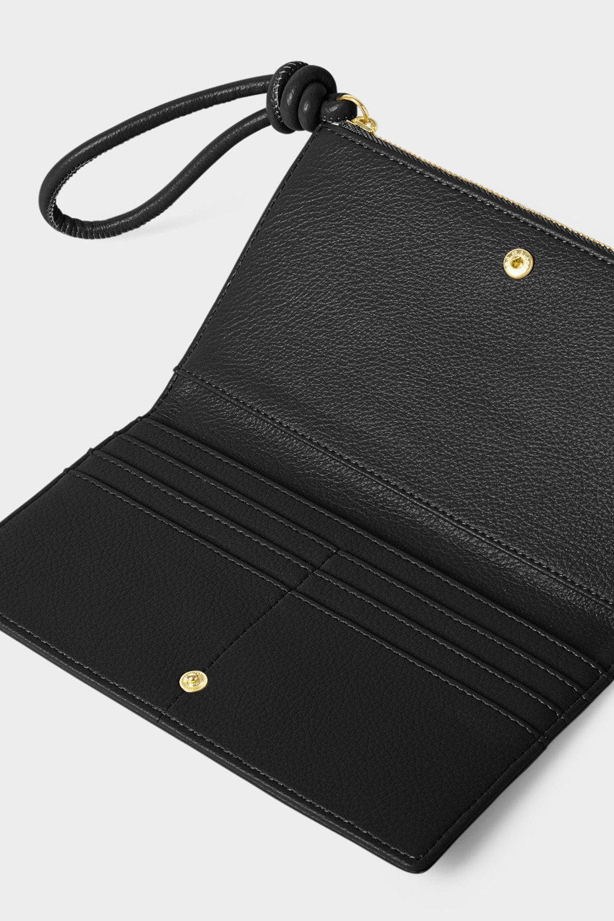 Katie Loxton Asha Fold-Out Wristlet, Alternate, color, Black