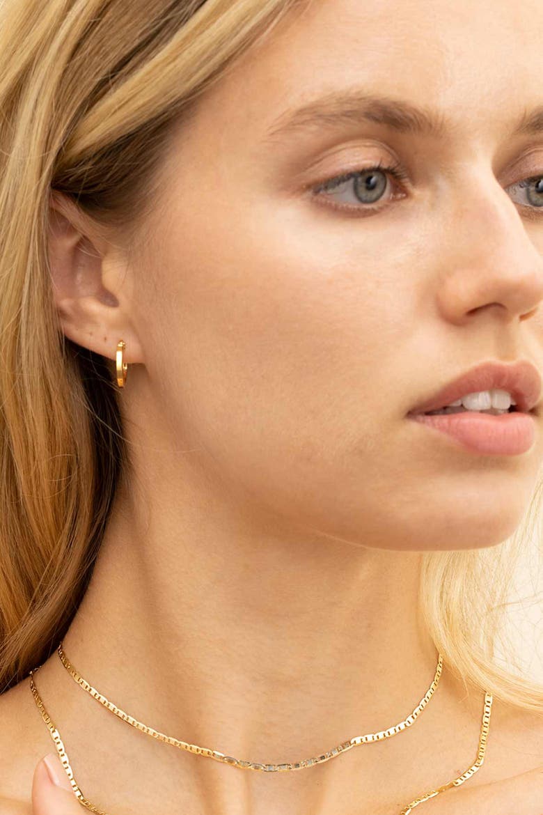 18K Yellow Gold Little Darlings Mini Hoops, Alternate, color, Yellow Gold
