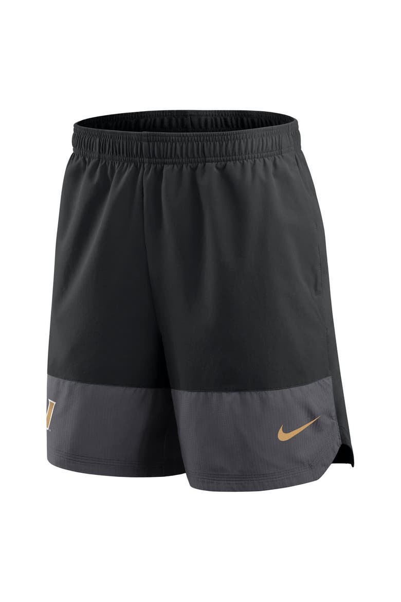 Men's Nike Black Vanderbilt Commodores 2025 Sideline Performance Shorts, Alternate, color, Black