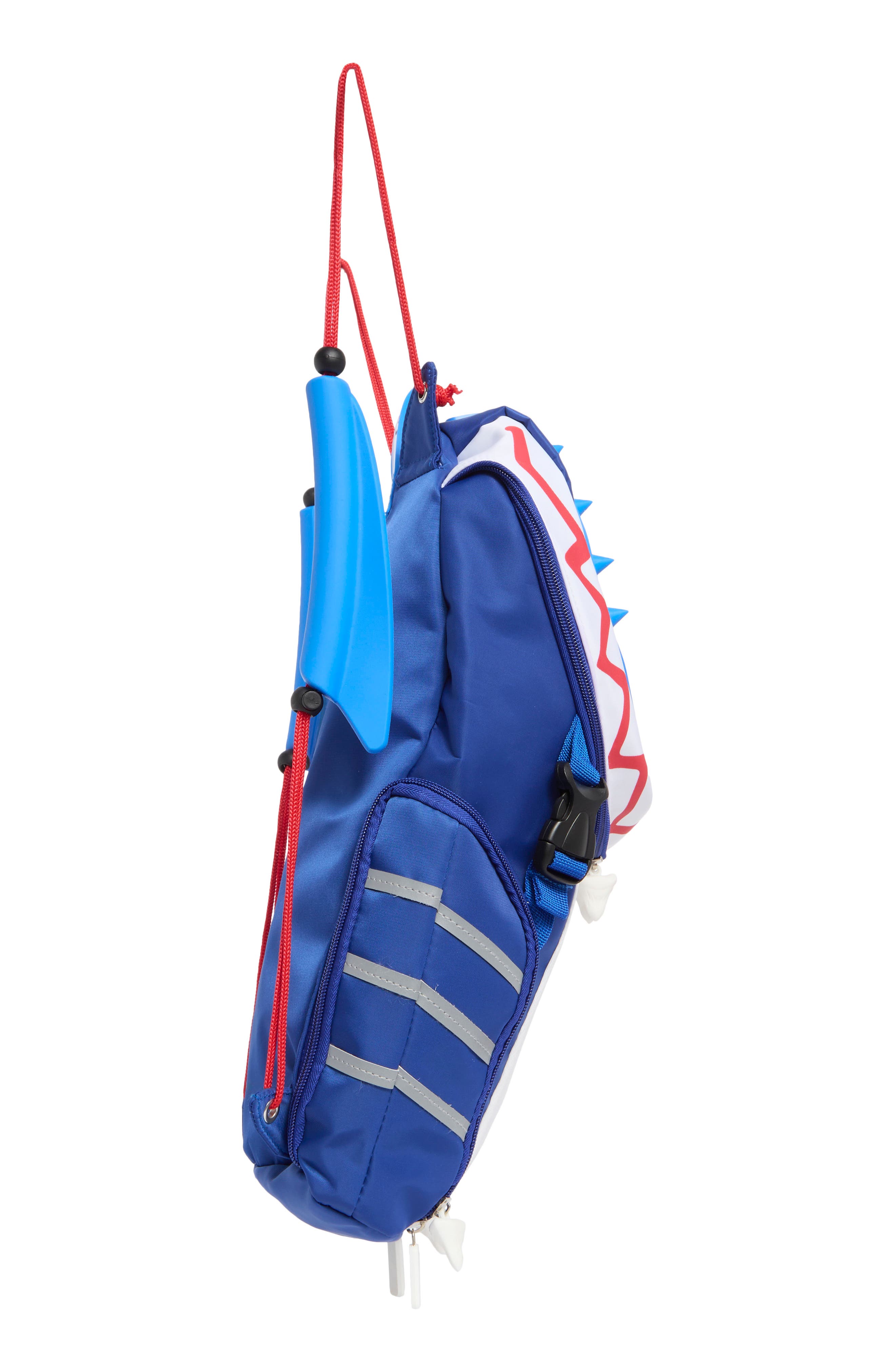 Bling2o Kids' Shark Fin Backpack, Alternate, color, Blue