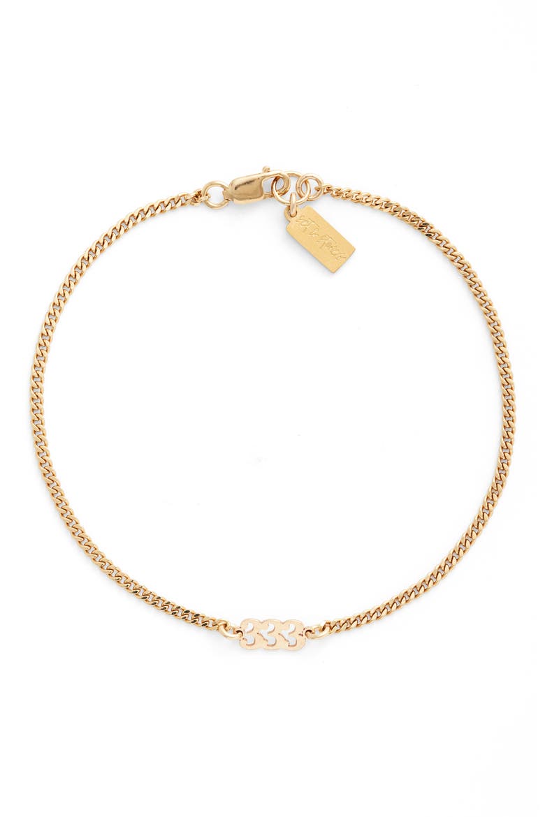 Angel Numbers Bracelet, Main, color, GOLD / 333