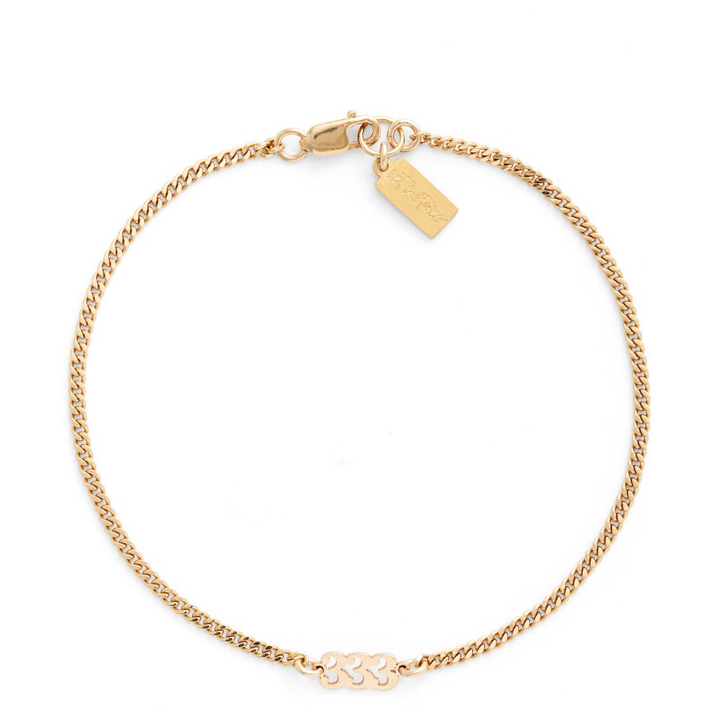 Set & Stones Angel Numbers Bracelet In Gold